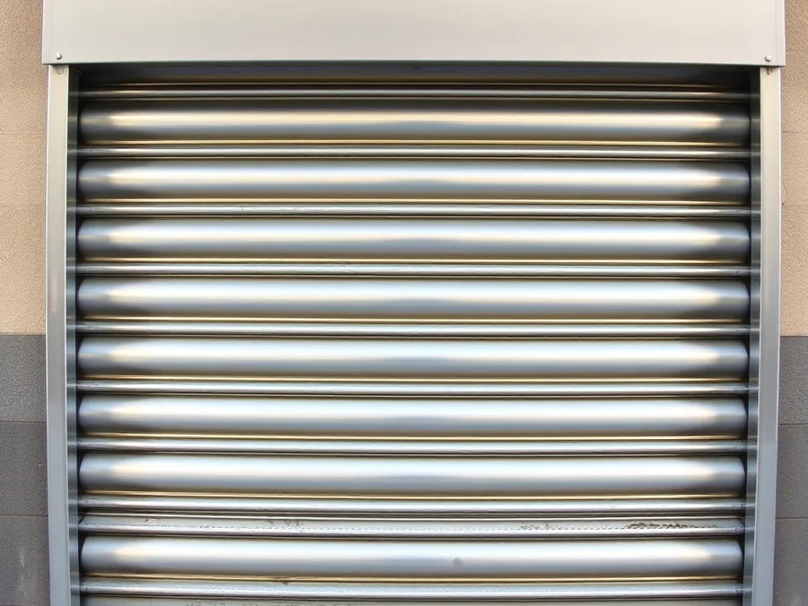 Persiana de aluminio instalada en un local de Barcelona